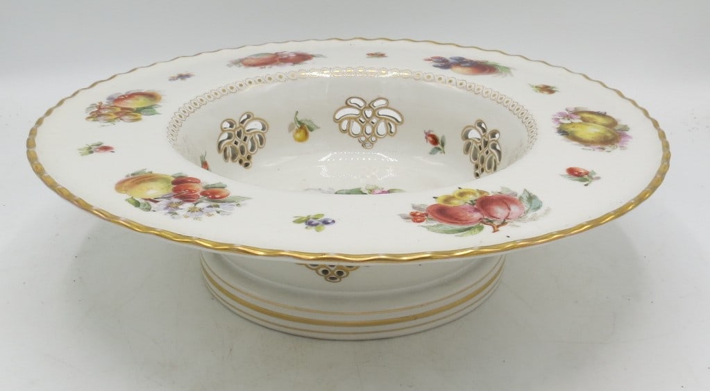 Antique Porcelain Centerpiece H: 4" Diameter: 14.5" (1 of 5)