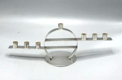 Maison Desny Art Deco Menorah Candelabra H: 6" W: 15": We have an in-house shipping department to ensure your post-purchase processing is as easy as possible. We encourage you to call us 561-2129413 or contact carstensgalleries@yahoo.com if you have any f