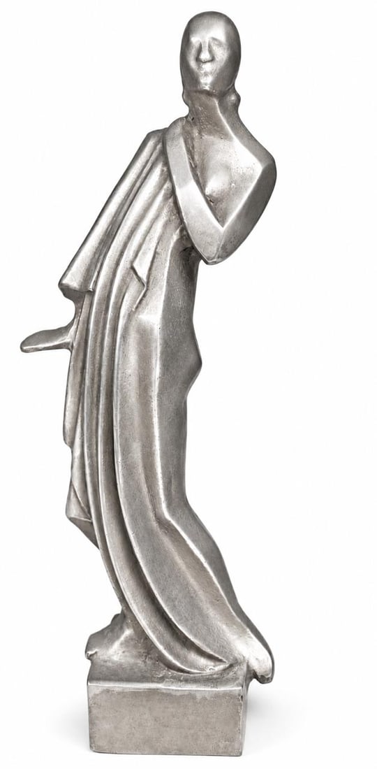 John Storrs Art Deco Aluminium Sculpture of Lady H: 12.3": We have an in-house shipping department to ensure your post-purchase processing is as easy as possible. We encourage you to call us 561-2129413 or contact carstensgalleries@yahoo.com if you have any f