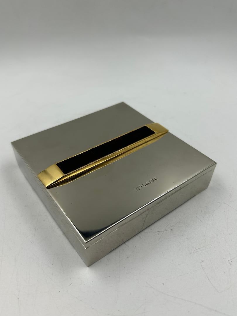 Bulgary Art Deco Silverplated & Gold Box H: 1" W: 4" D: 4": We have an in-house shipping department to ensure your post-purchase processing is as easy as possible. We encourage you to call us 561-2129413 or contact carstensgalleries@yahoo.com if you have any f