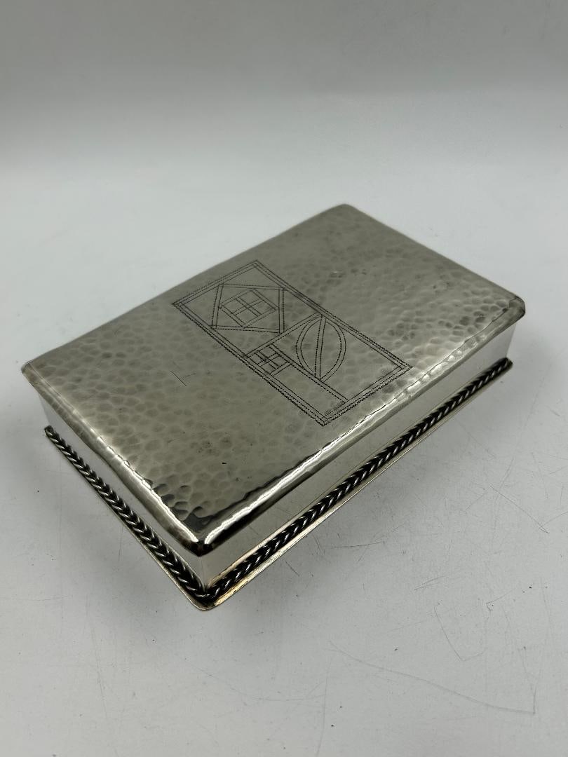 Josef Hoffmann Art Deco Silverplated Box H: 1.2" W: 6.3" D: 4": We have an in-house shipping department to ensure your post-purchase processing is as easy as possible. We encourage you to call us 561-2129413 or contact carstensgalleries@yahoo.com if you have any f