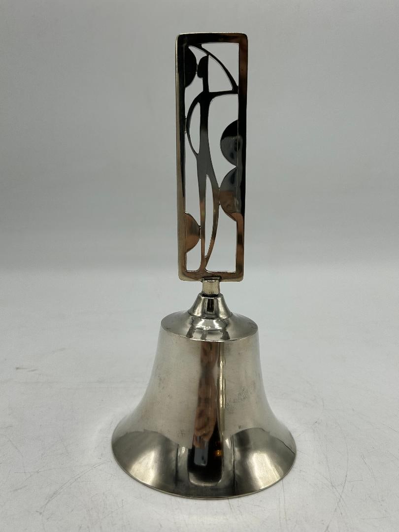 Josef Hoffmann Art Deco Silverplated Bell H: 7.8" Austria (1 of 4)