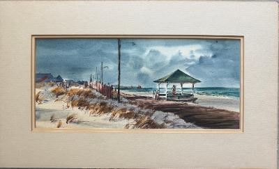 Reginard Marsh (Attributed) Watercolor on Paper Art: 7.5" x 15": We have an in-house shipping department to ensure your post-purchase processing is as easy as possible. We encourage you to call us 561-2129413 or contact carstensgalleries@yahoo.com if you have any f