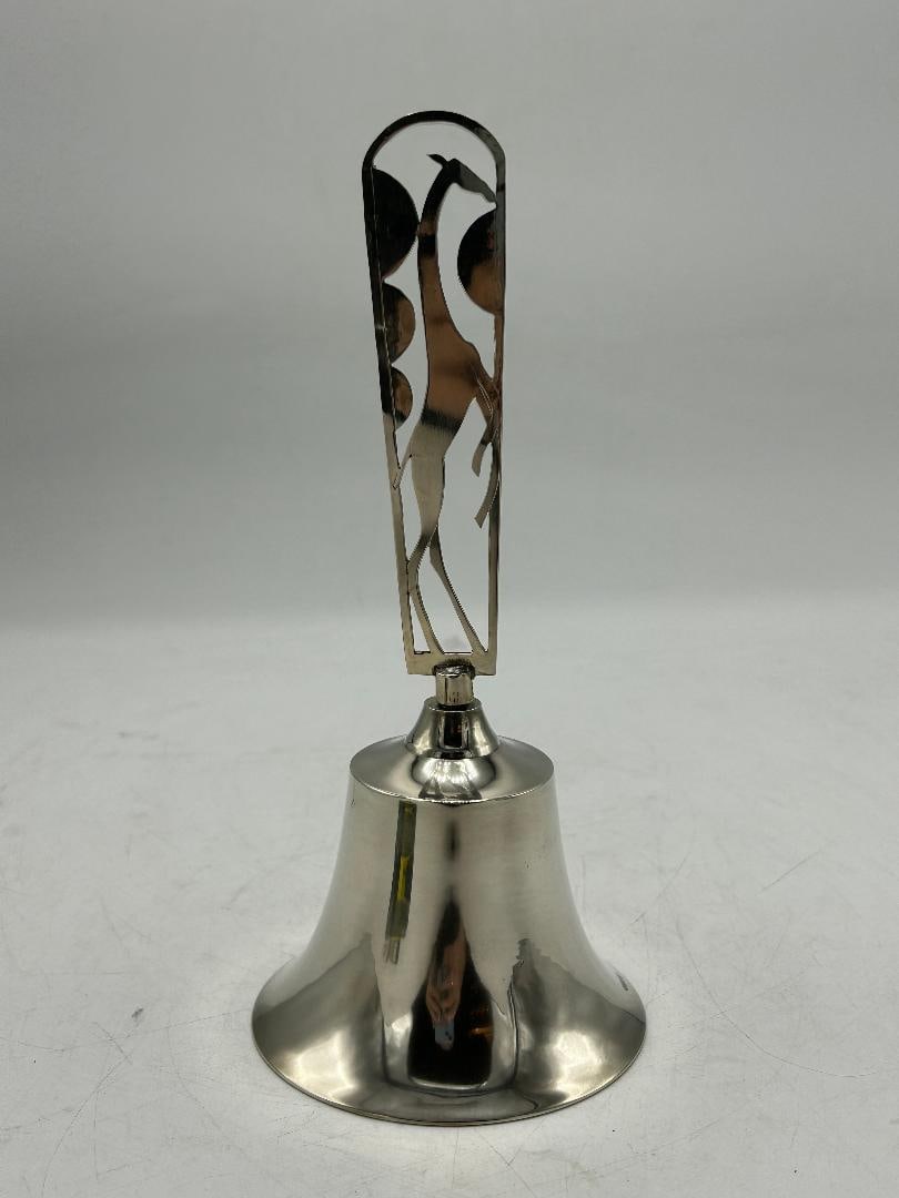 Josef Hoffmann Art Deco Silverplated Bell H: 7.8" Austria (1 of 4)