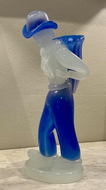 Archimede Seguso Very Rare Murano Glass Vase H: 16" Italy: Shipping in - House available. Archimede Seguso was born on December 17, 1909, in Murano, Italy. He began his journey in the glassmaking industry at the age of 11, working in the furnace and refining 