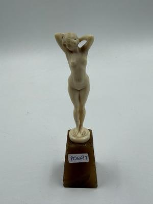 Jean Bernard Descomps Carved European Sculpture H: 3.5" w/ Base H: 5" (1 of 6)