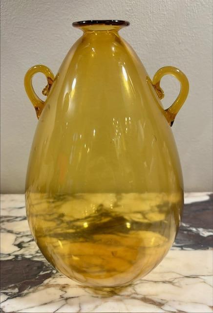 Soffiato Vase by Vittorio Zecchini H: 9.6" Italy: We have an in-house shipping department to ensure your post-purchase processing is as easy as possible. We encourage you to call us 561-2129413 or contact carstensgalleries@yahoo.com if you have any