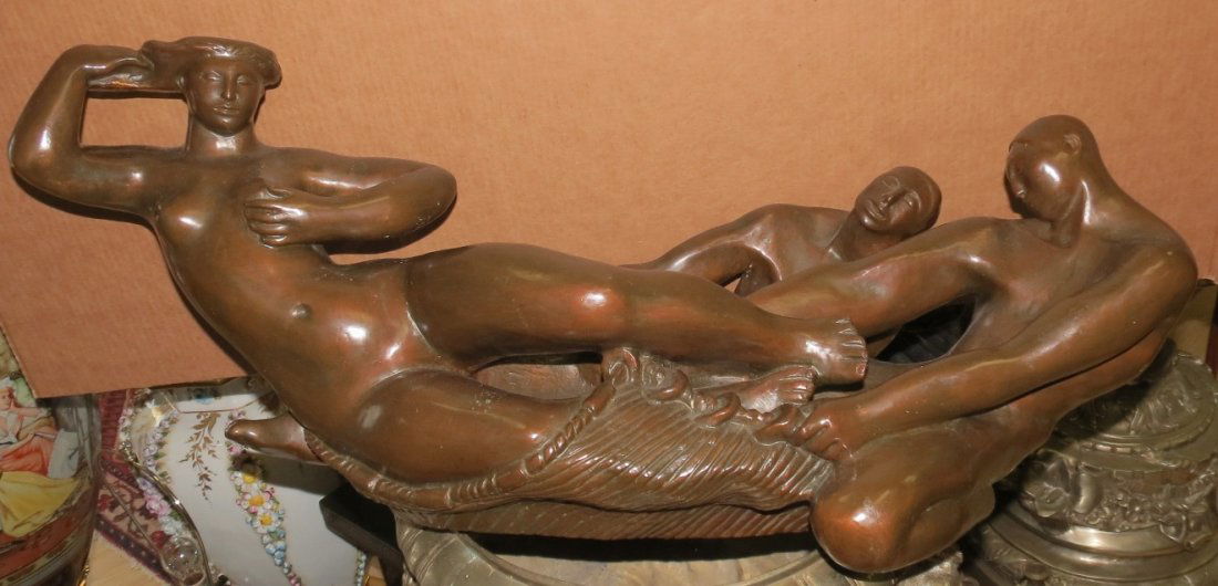 F. Zuniga Bronze Sculpture 1970 Number 4 of 5: H-15" W-34" D-15" Est. Shipping to USA= 400