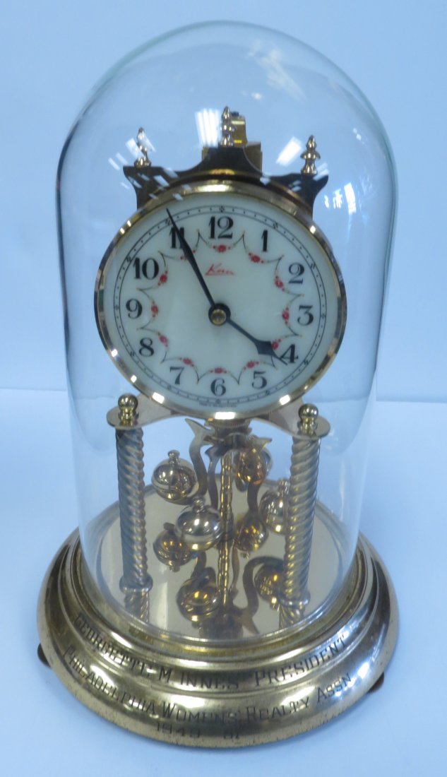Heco Clock with Dome Germany: Est Shipping to USA $ 50.00