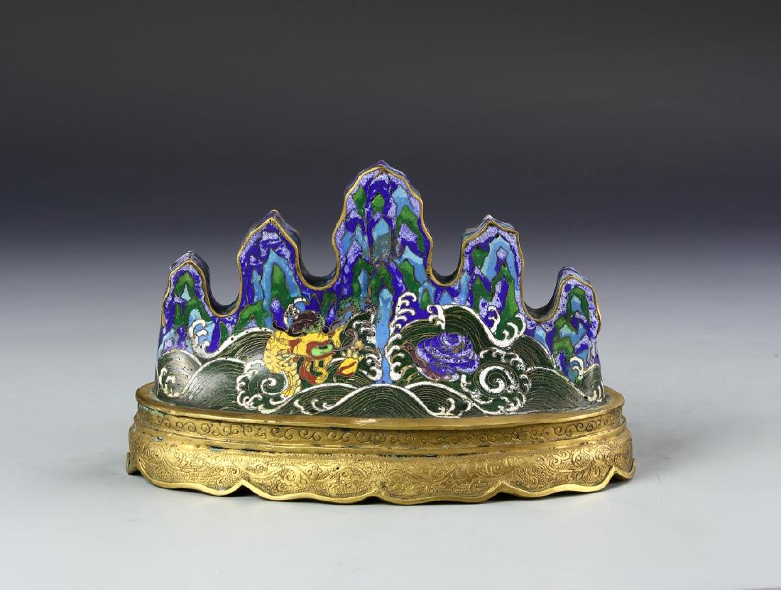 Chinese Cloisonne Brush Rest (1 of 6)