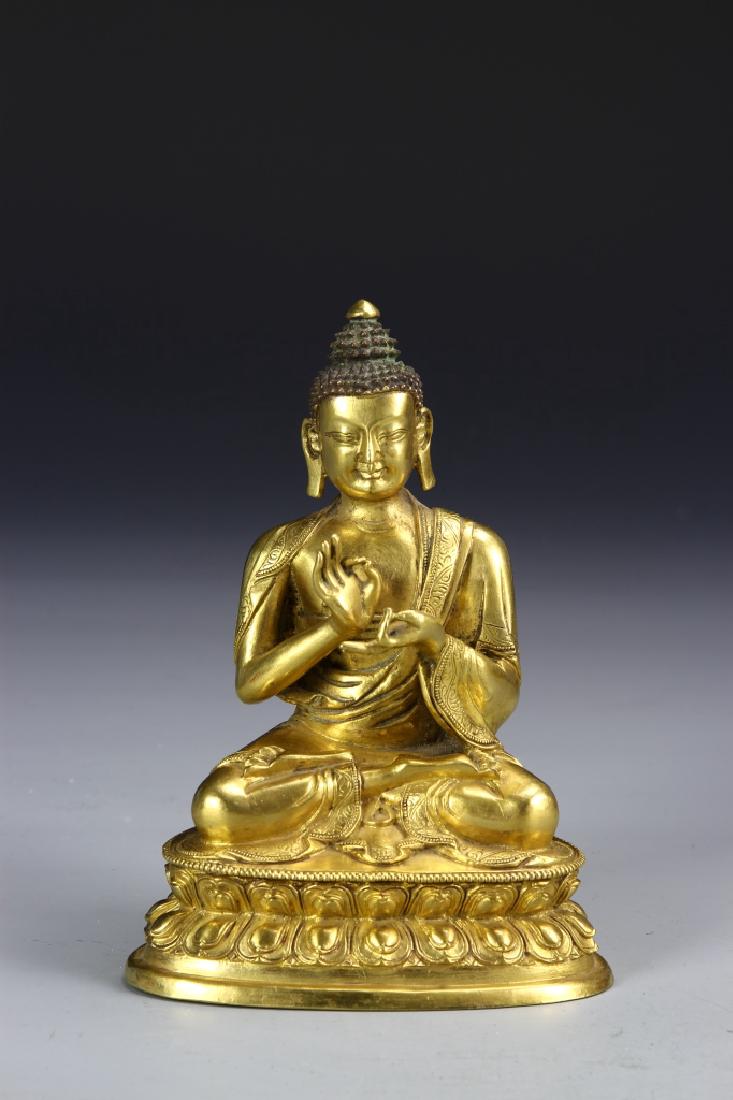 Tibetan Gilt Buddha (1 of 5)