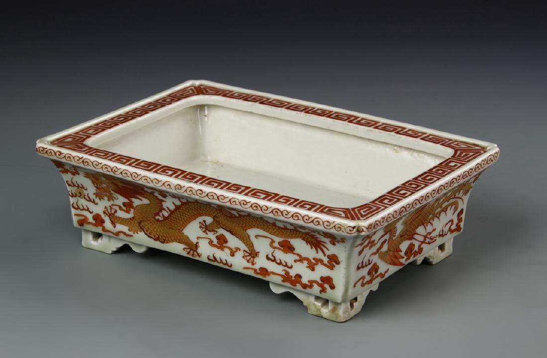 Chinese Famille Rose Square Planter (1 of 4)