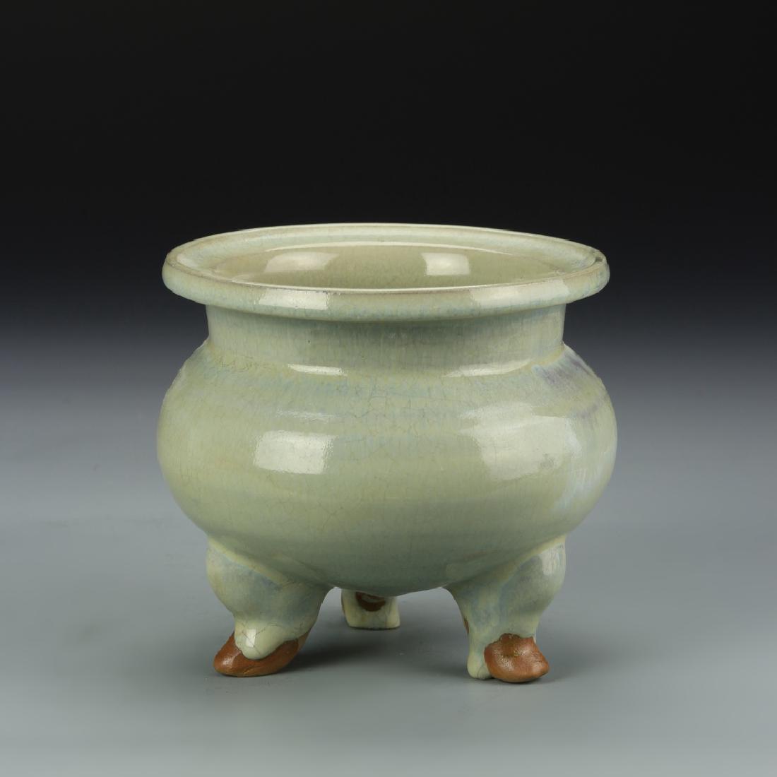 Chinese Jun Yao Incense Burner (1 of 5)