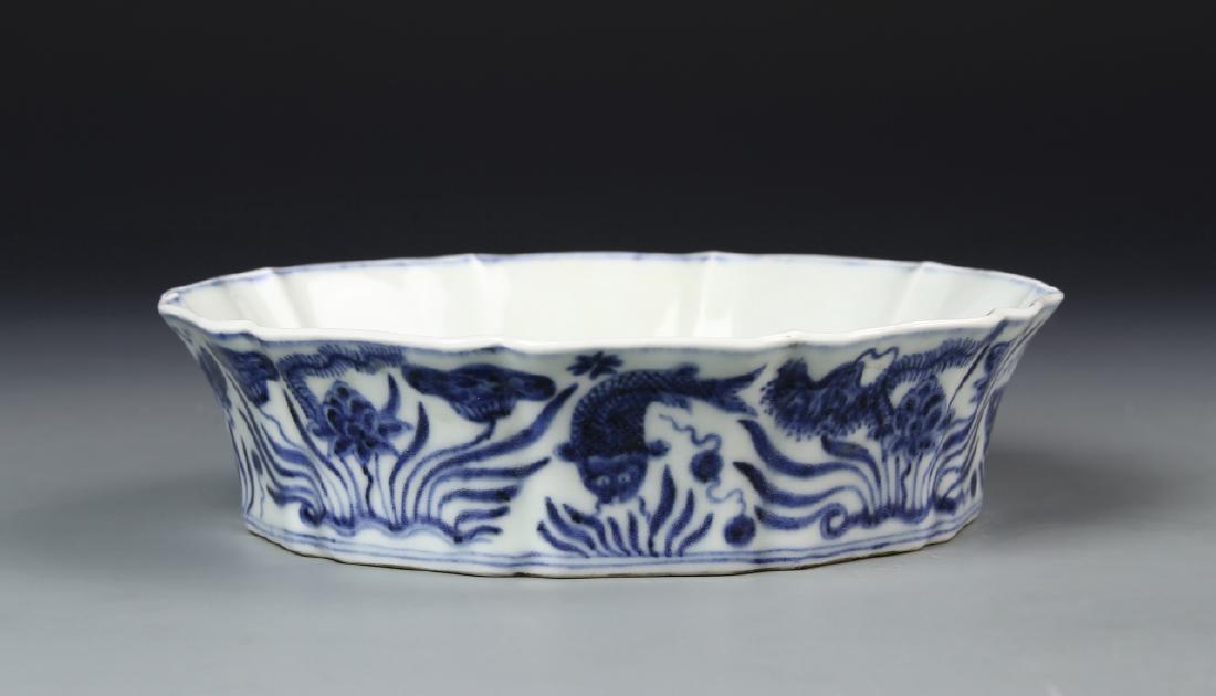 Chinese Blue and White Brush Washer (1 of 6)