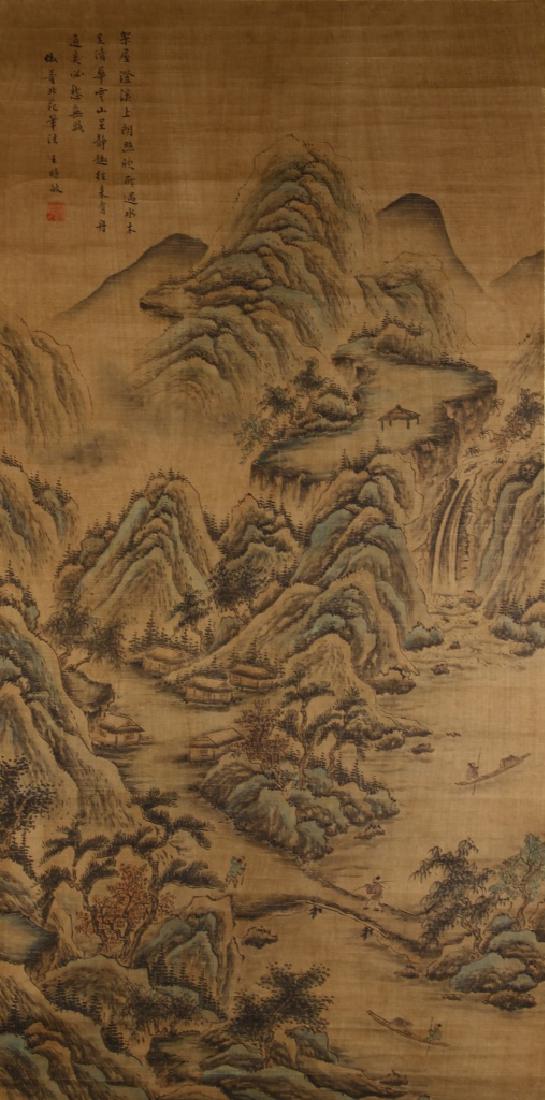 Chinese Scroll Painting of Landscape (1 of 3)