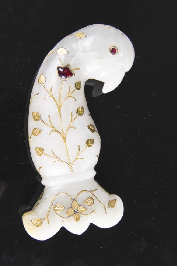 Indian Mugged Jade Dagger Handle (1 of 2)