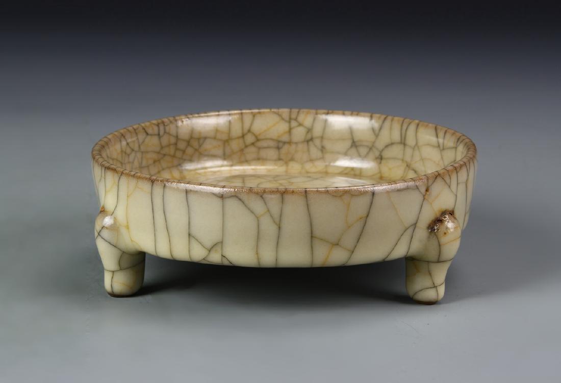 Chinese Geyao Tripod Censer (1 of 6)