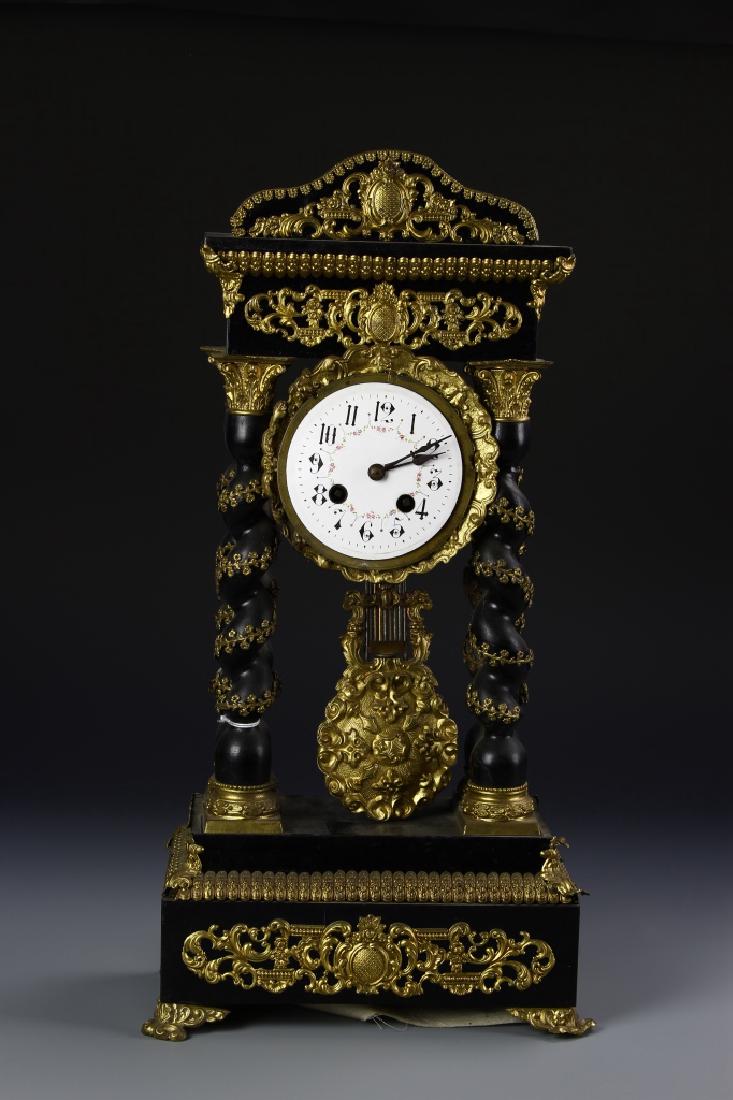 French Music Box Tall Clock With Ceramic Dial Keys (1 of 2)