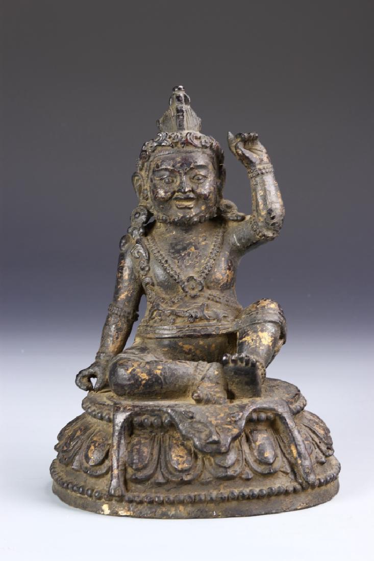Tibetan Bronze Mahasiddha Statue (1 of 5)