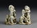 Pair Of Chinese Ying Qing Glazed Animal Figures
