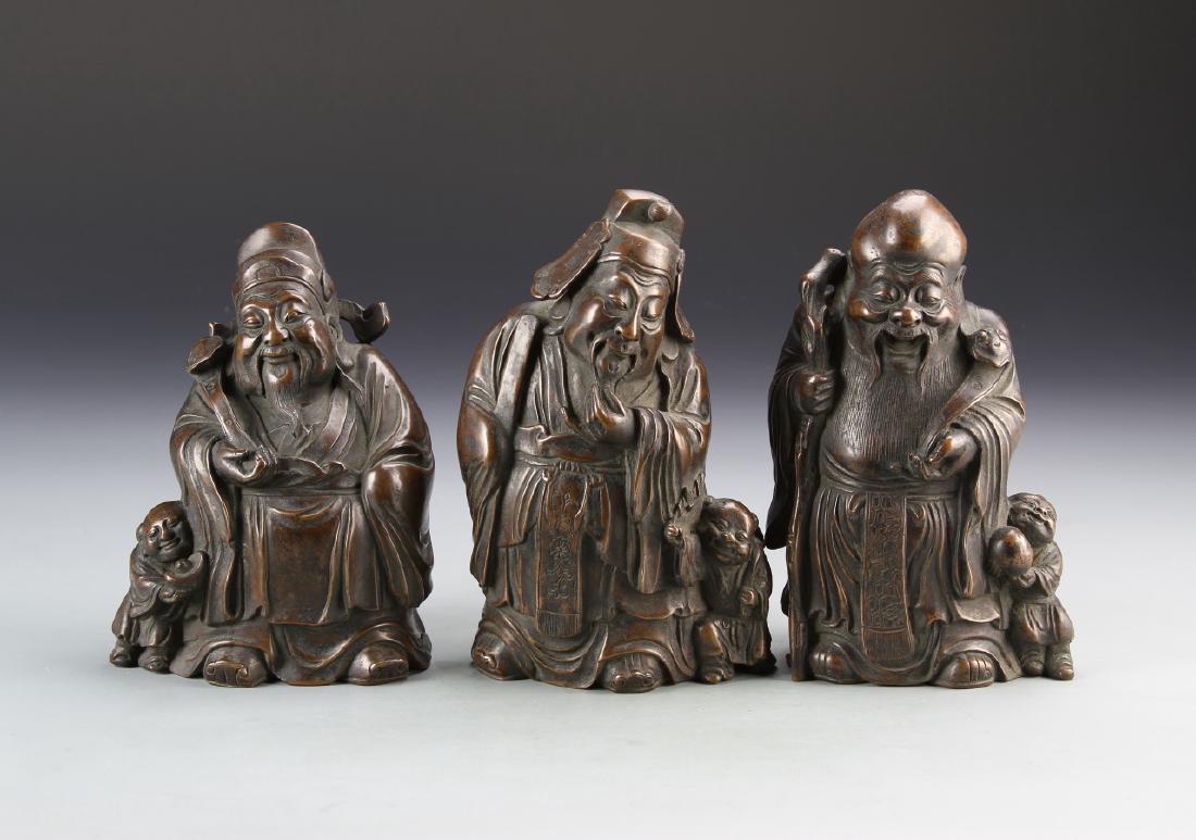 Three Chinese Bronze Figures (1 of 4)