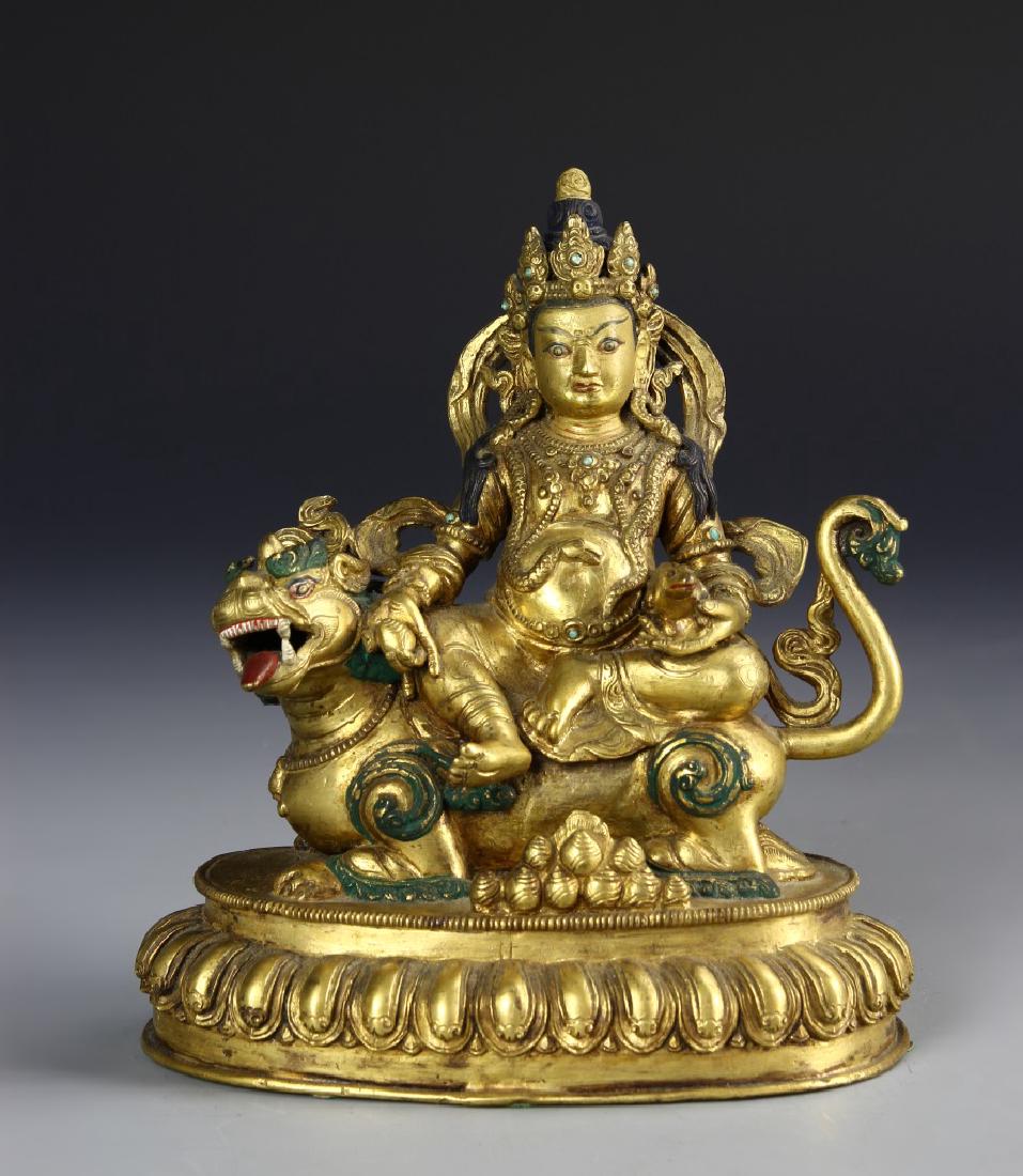 Tibetan Gilt Buddha (1 of 5)