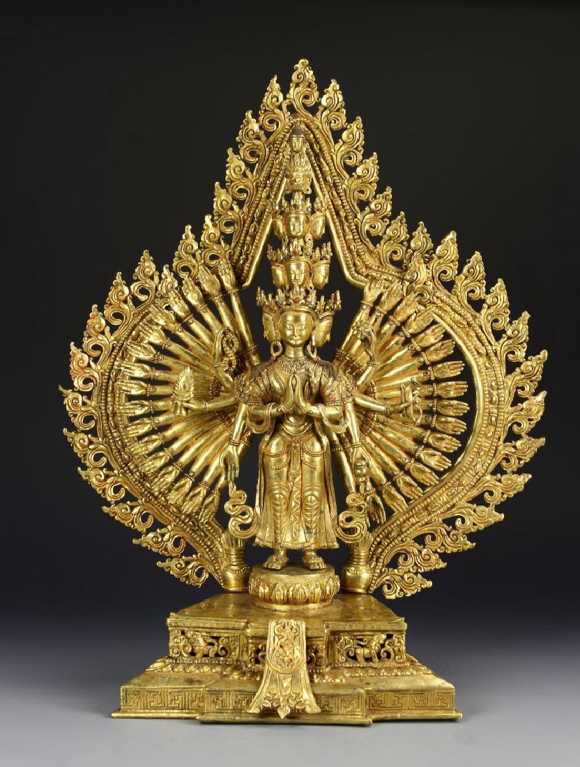 Tibetan Gilt Buddha Figure (1 of 8)