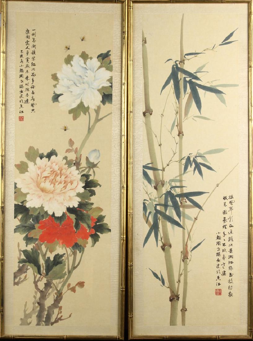 Two Framed Chinese Paintings (1 of 3)