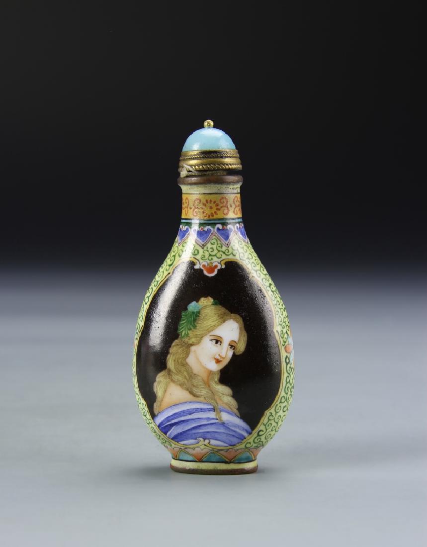 Chinese Enameled Snuff Bottle (1 of 3)