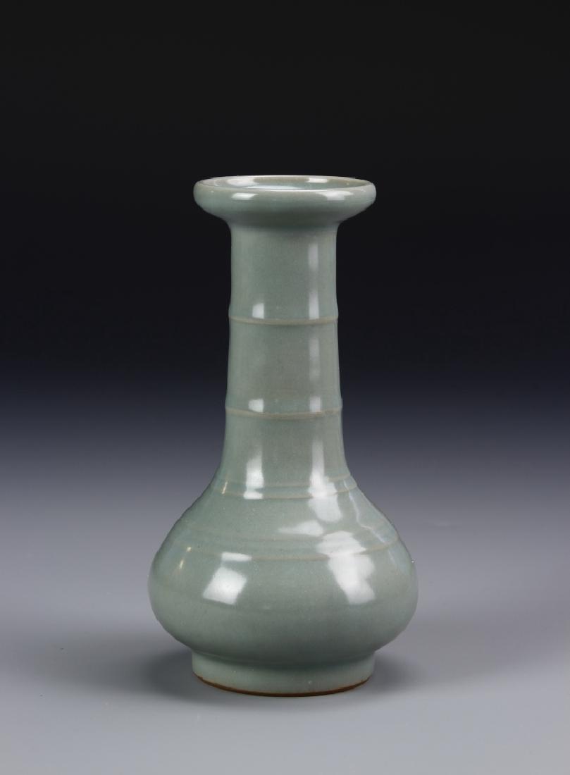 Longchuan Celadon " Bamboo Neck " Vase (1 of 6)
