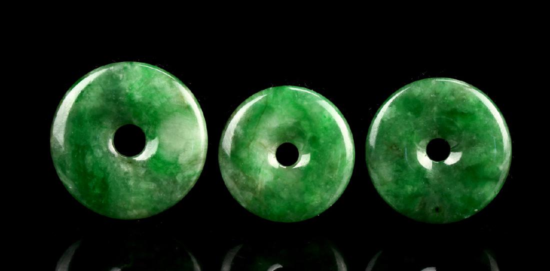 Three Chinese Jadeite Pi (1 of 1)