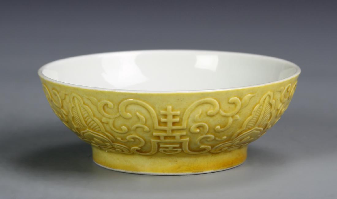 Chinese Yellow Glazed Plate (1 of 5)
