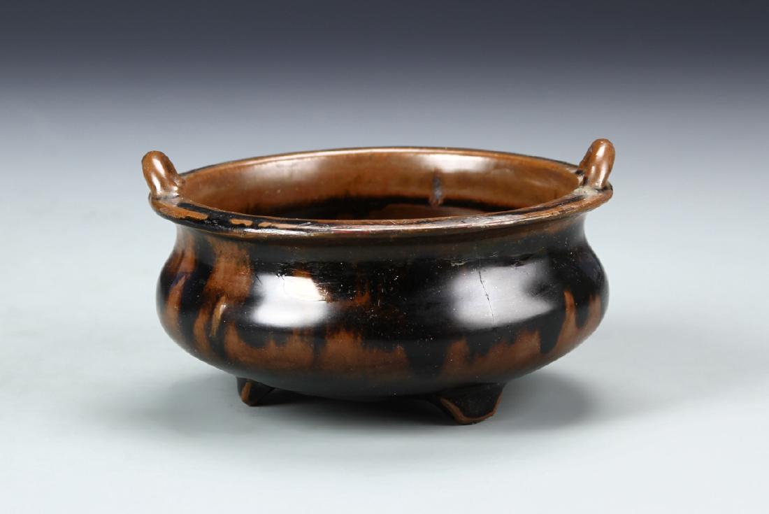 Chinese Brown Glazed Censor (1 of 5)