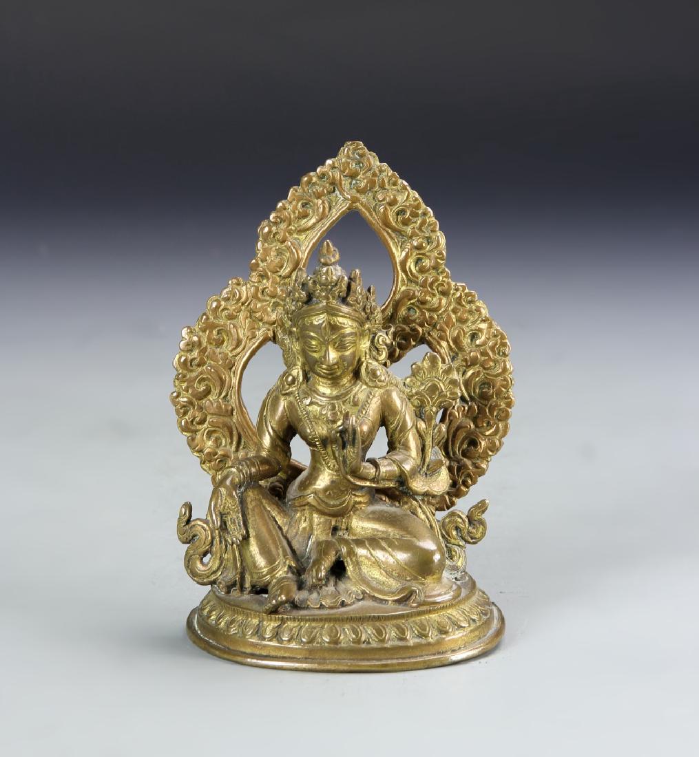 Chinese Tibetan Bronze Buddha (1 of 5)