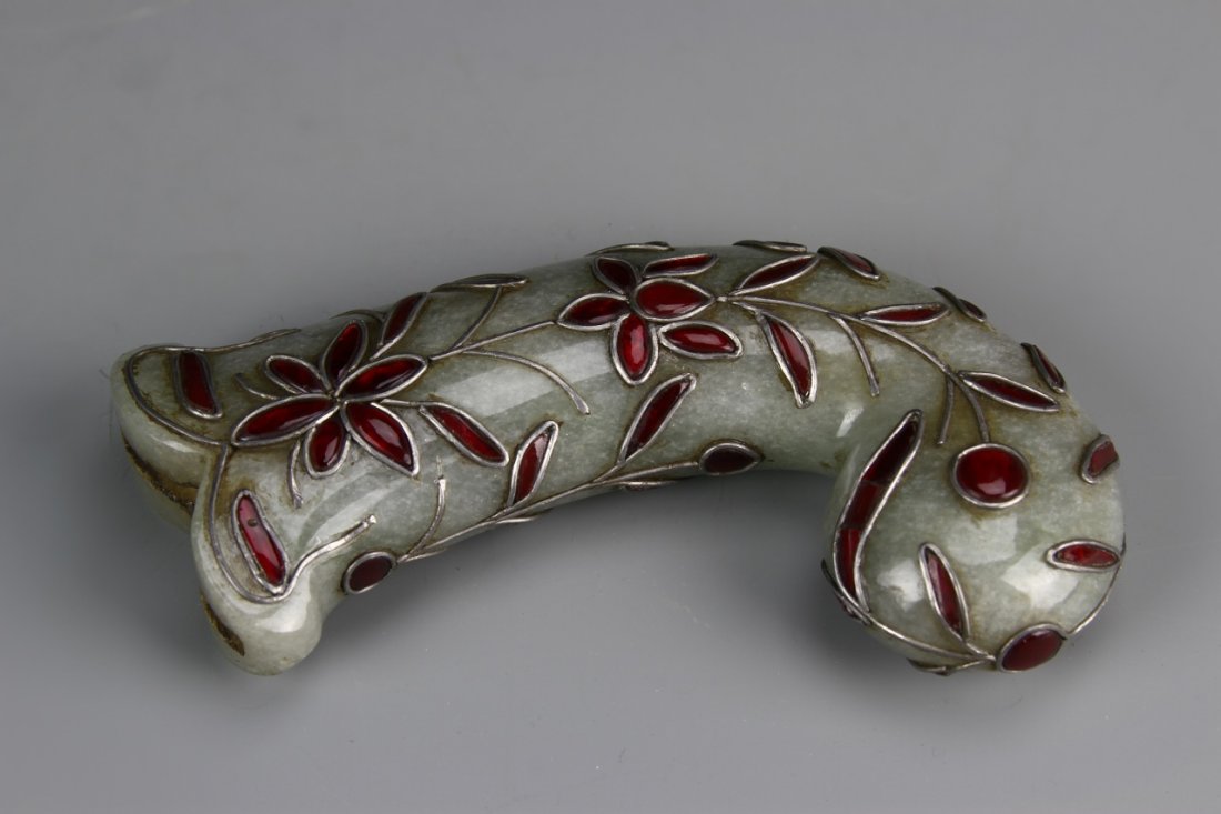Indian Islamic Jade Dagger Handle (1 of 3)
