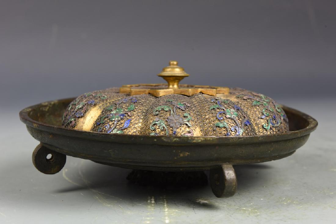 Chinese Bronze Cover and Cloisonne Cover (1 of 10)