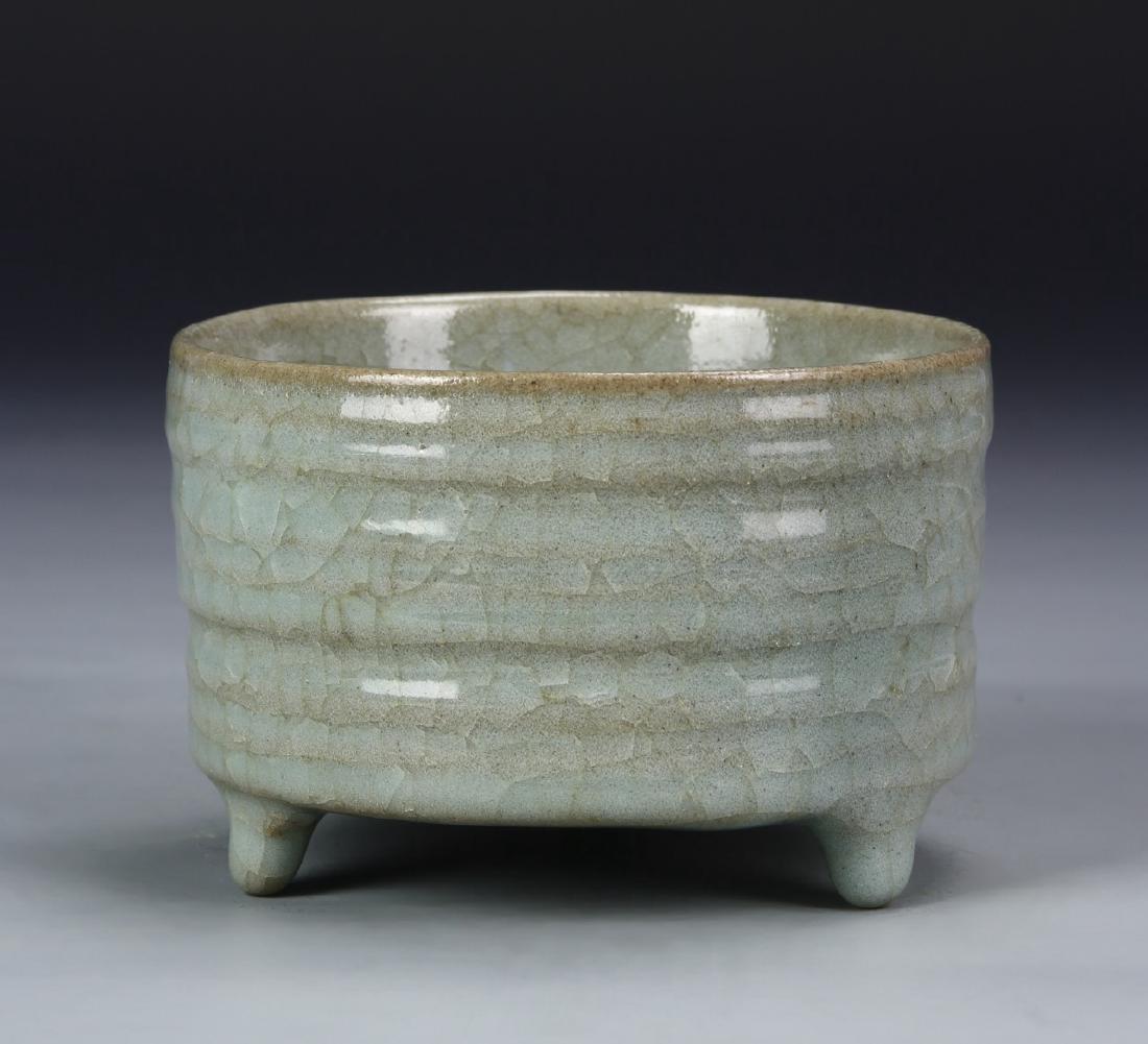 Chinese Antique Tripod Celadon Censer (1 of 5)