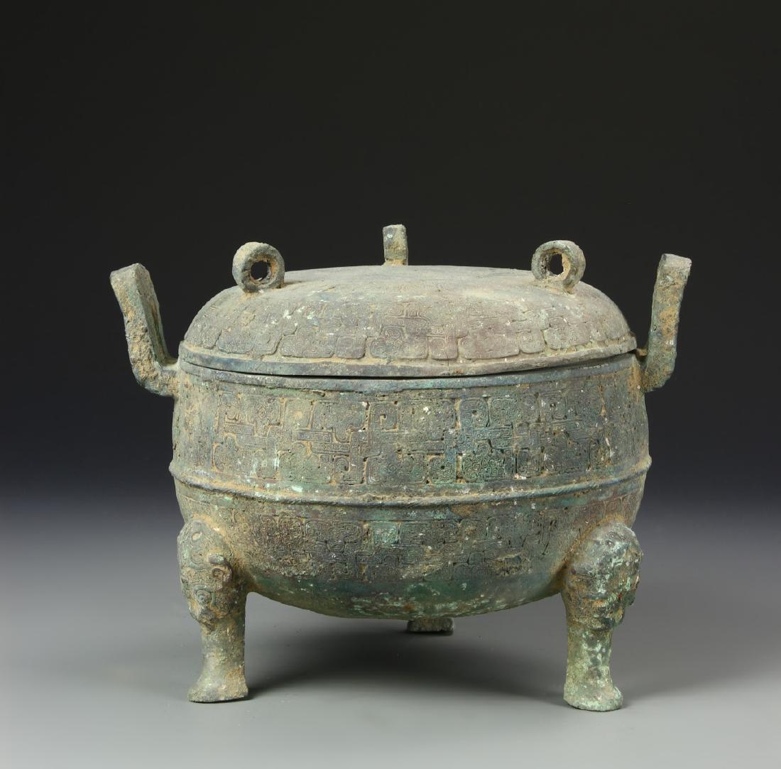 Chinese Antique Bronze Tripod Censer (1 of 6)