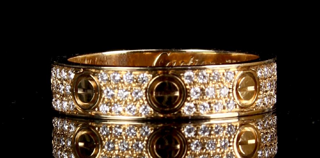 Cartier Gold Diamond Ring (1 of 5)