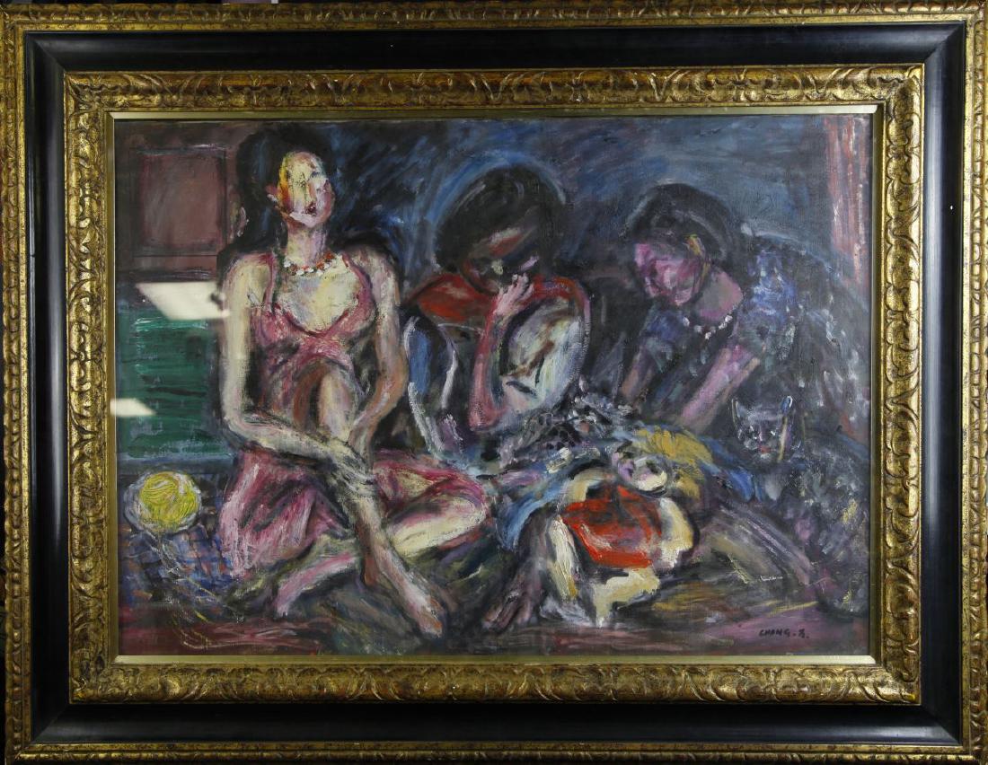 Chinese Oil On Canvas (1 of 6)