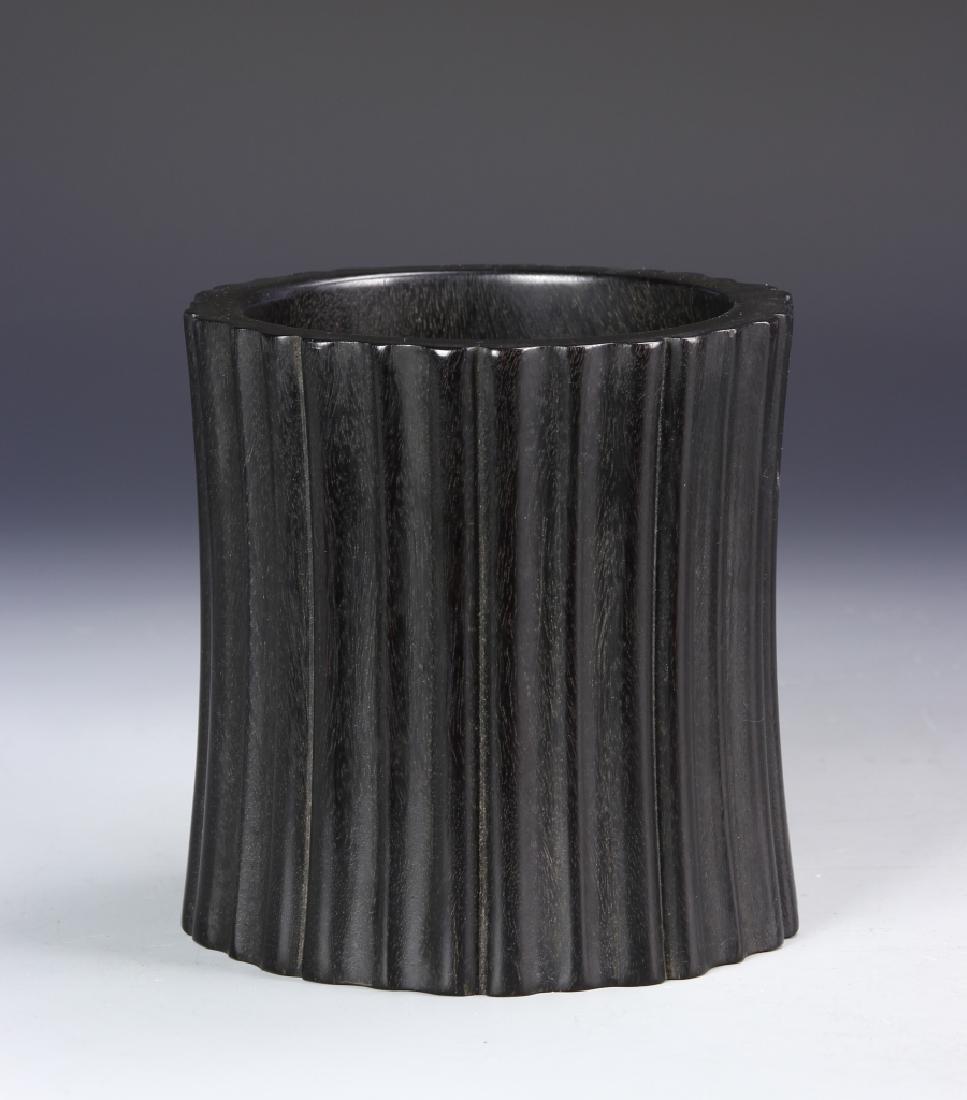 Chinese Zitan Brushpot (1 of 5)