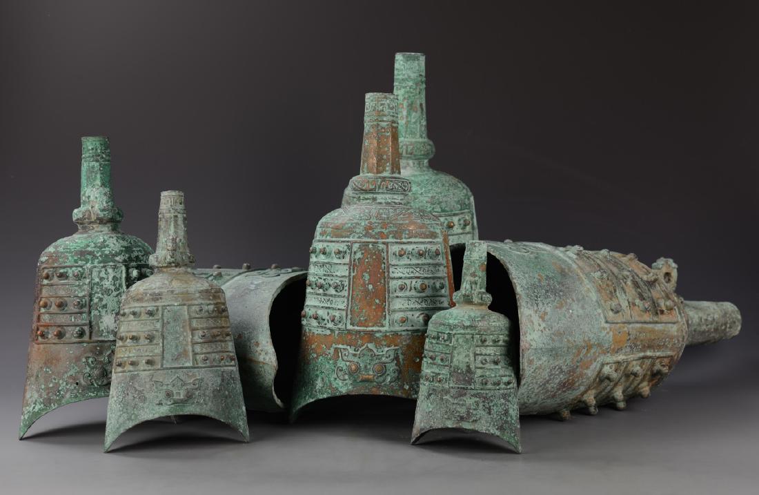 Chinese Bronze Bells and Hammer (1 of 6)