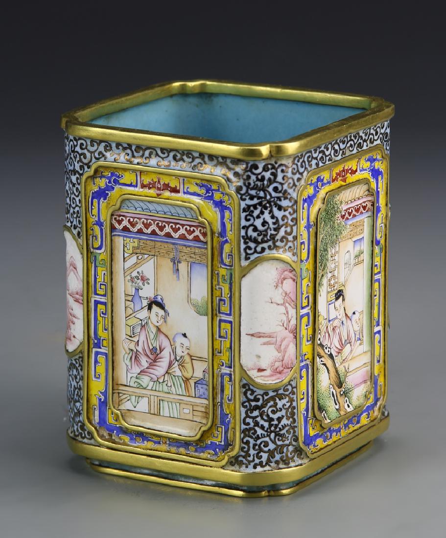 Chinese Bronze Brush Pot (1 of 4)