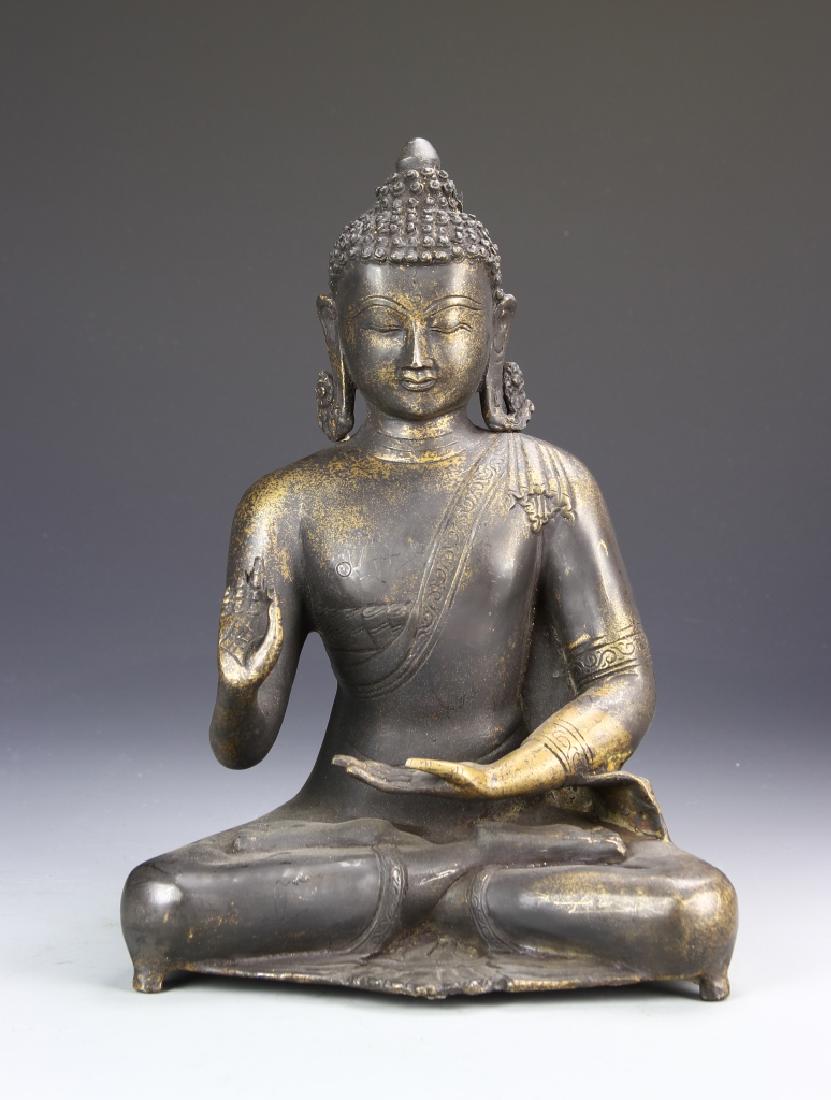 Indian Large Bronze Buddha (1 of 5)