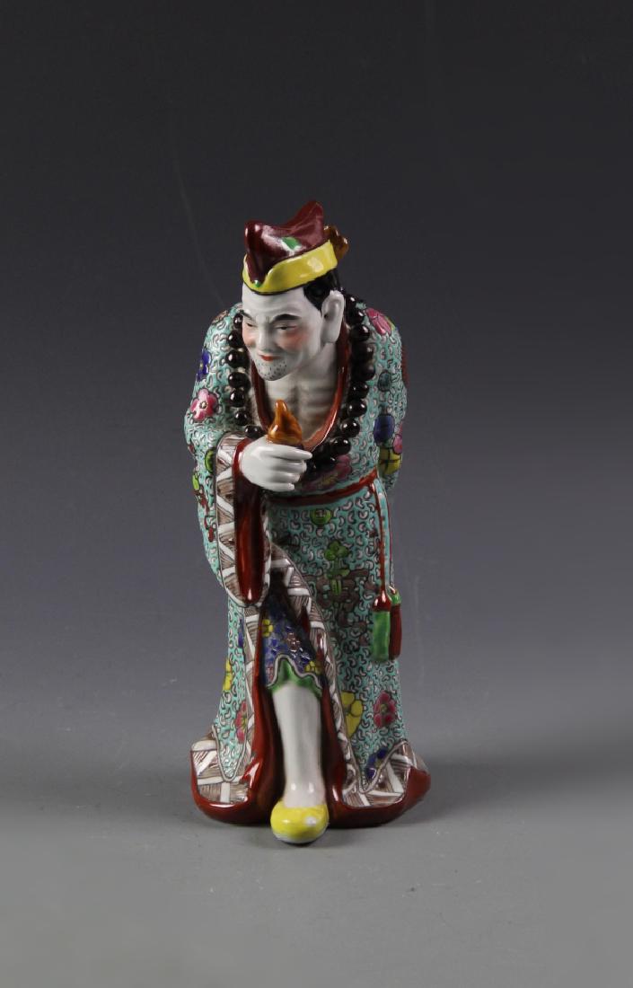 Chinese Famille Rose Ji Gong Figure (1 of 6)