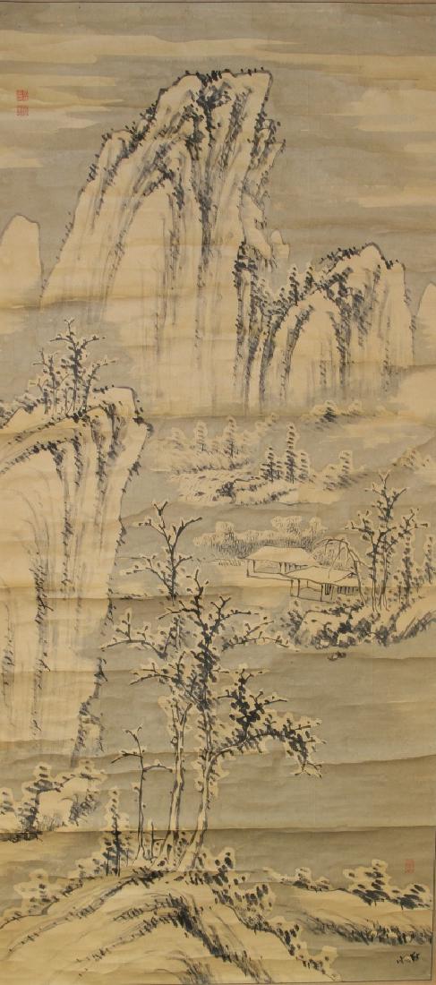 Chinese Scroll Painting of Landscape (1 of 1)