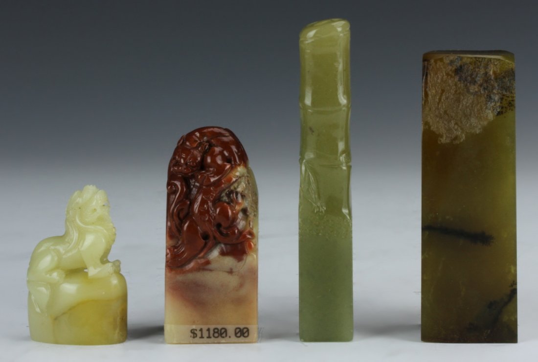 Three Chinese Coral Pieces: China, three coral pieces. Length 5 7/8 in.