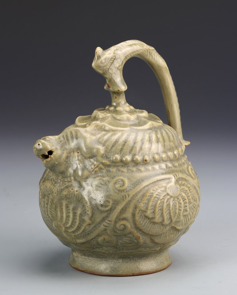 Chinese Antique Celadon Glazed Teapot