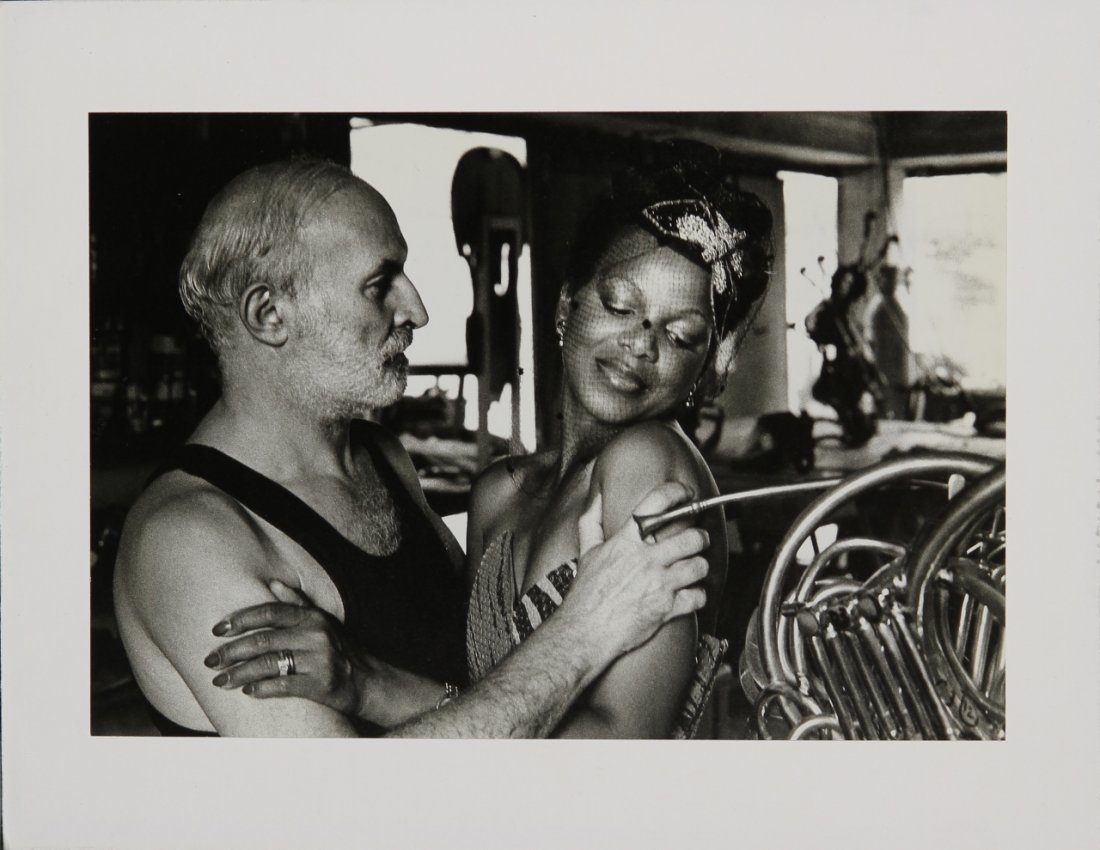 Photograph "Man and Woman": 1960's, photo, "Man and Woman." Dimensions 5 1/ 8 in., 7 1/2 in.
