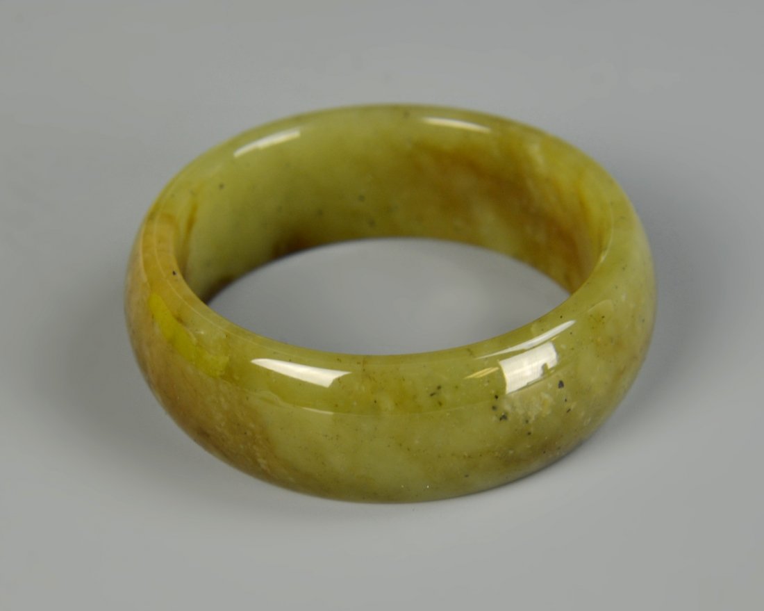 Chinese Yellow Jade Bangle (1 of 4)